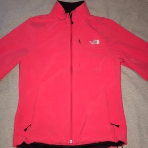 Pink north face jacket